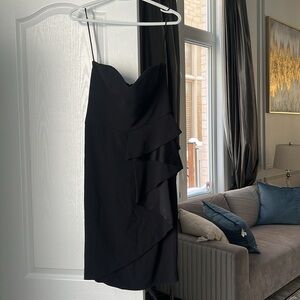 Emporio Armani Elegant Black Strapless Dress New w tag! made in Italy Size 42